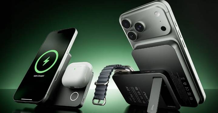 Kuxiu’s magnetic multi-device power bank now has faster 25W wireless charging