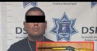 Hombre detenido con escopeta, droga y auto robado en la Primera Sección