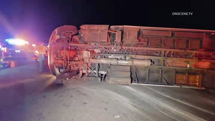 Several injured after rollover bus crash that shut down Highway 330