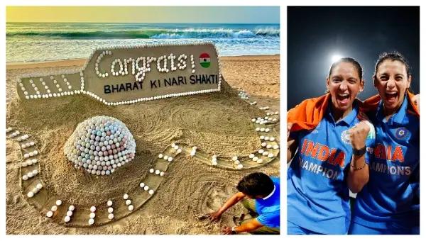 Sudarsan Pattnaik Celebrates India’s Historic Women’s World Cup Win With Sand Art