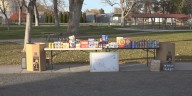 Harmony Food Drive collects food for local pantries.