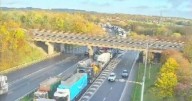 A1 traffic LIVE: Motorway closed after four-car smash as lanes covered in wreckage