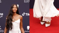 Naomi Campbell’s Matching White Pumps Tie Her Archival Galliano Look