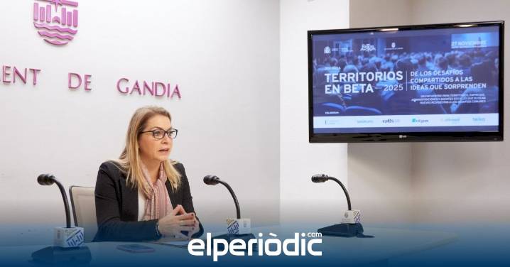 Gandia acoge el próximo 27 de noviembre la jornada “Territorios en Beta. De los desafíos compartidos a las ideas que sorprenden”