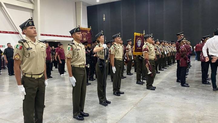Destaca Bachillerato Militarizado de Reynosa en Nacional de Bandas de Guerra y Escoltas