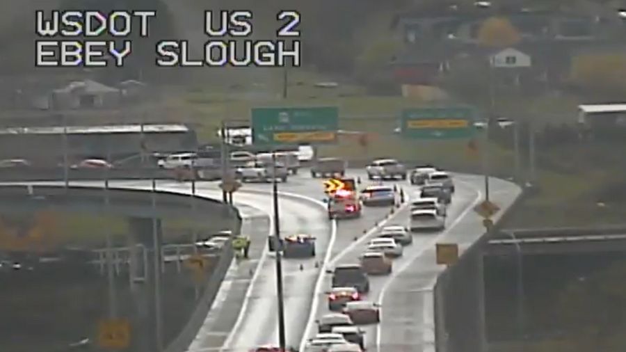 All westbound lanes of US 2 at SR 204 back open