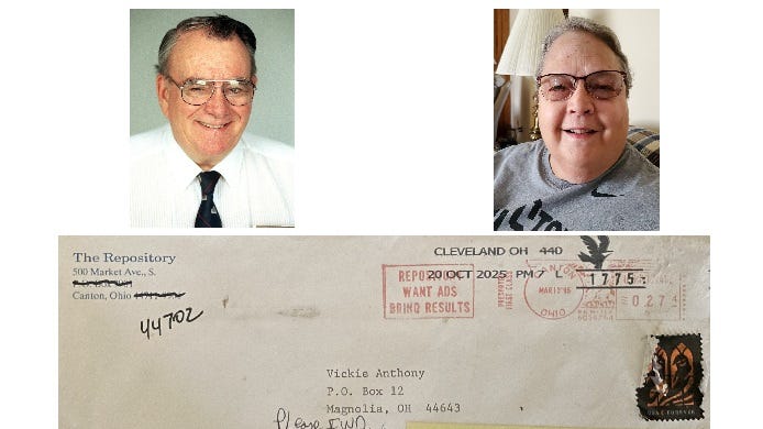 90's flashback. Lost letters come back to newspaper 30 years later