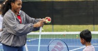 U.S. tennis star Coco Gauff makes a surprise appearance at Joe Brown Park. See why.