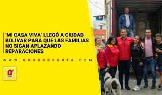 ‘Mi Casa Viva’ llegó a Ciudad Bolívar para que las familias no sigan aplazando reparaciones
