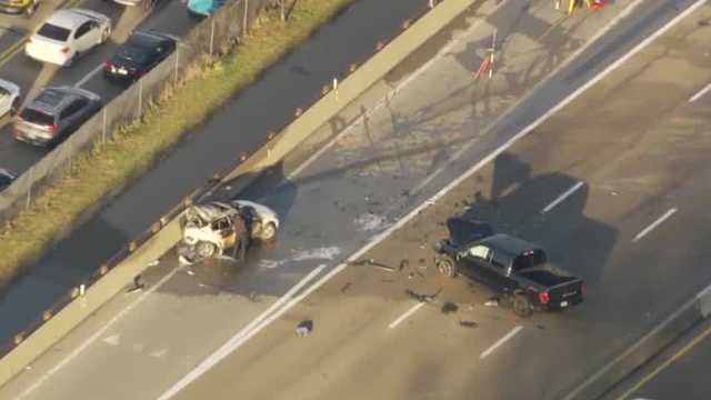 Truck hits disabled sedan on Parkway East; Sedan driver killed