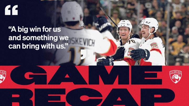 RECAP: Panthers 3, Golden Knights 2