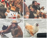 Bizarre 'AI' Christmas mural sparks ridicule for warped faces and mutant animals