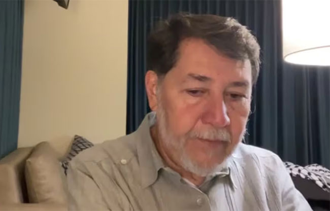 Exigen disculpa a Noroña por insultos a viuda de Carlos Manzo