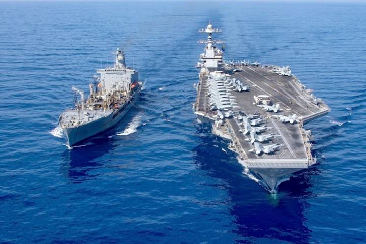 Ford aircraft carrier strike group reaches Caribbean