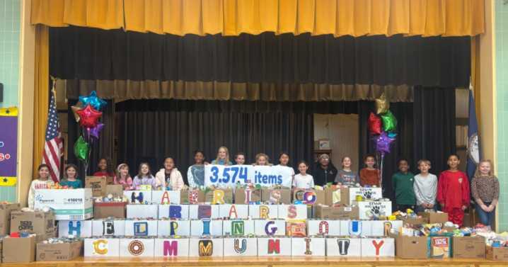 Elementary students in Prince George collect more than 3,500 items for food bank