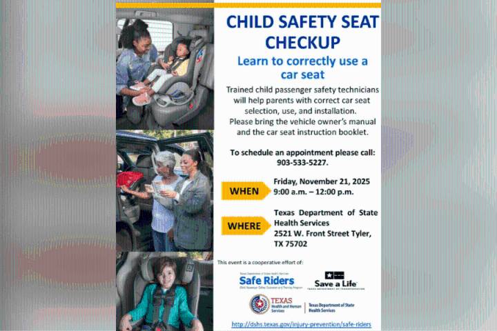 DSHS offers free car seat safety checks in Tyler
