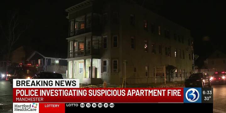 Arson suspect arrested after Manchester apartment fire leaves 17 displaced