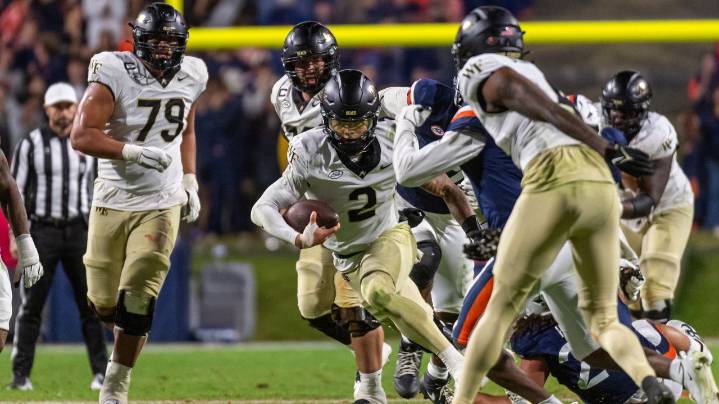 Wake Forest keeps No. 12 Virginia out of end zone in 16-9 win. Cavaliers QB Morris hurt