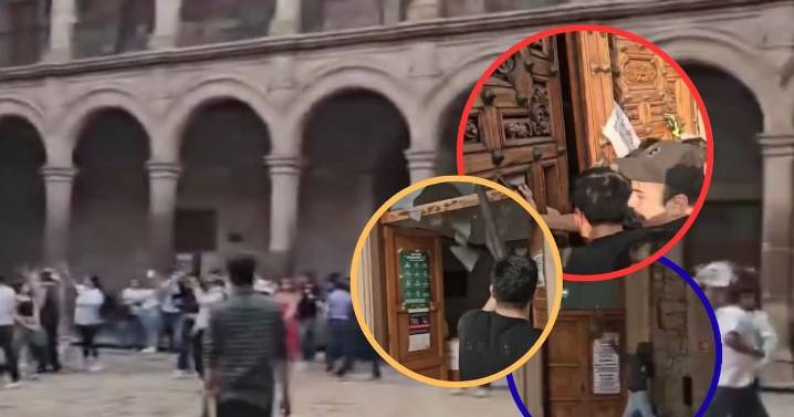 Fiscalía de Michoacán investiga daños en Palacio de Gobierno de Morelia: 8 detenidos por disturbios