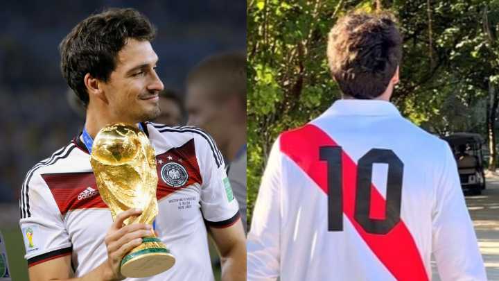 ¿USÓ LA DE PERÚ? Campeón del mundo con Alemania posó con la blanquirroja
