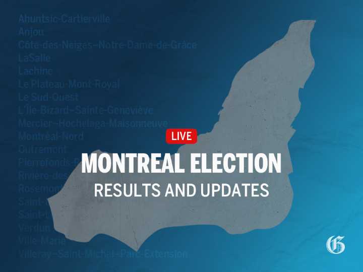 LIVE MAP: Live results from the Montreal municipal election