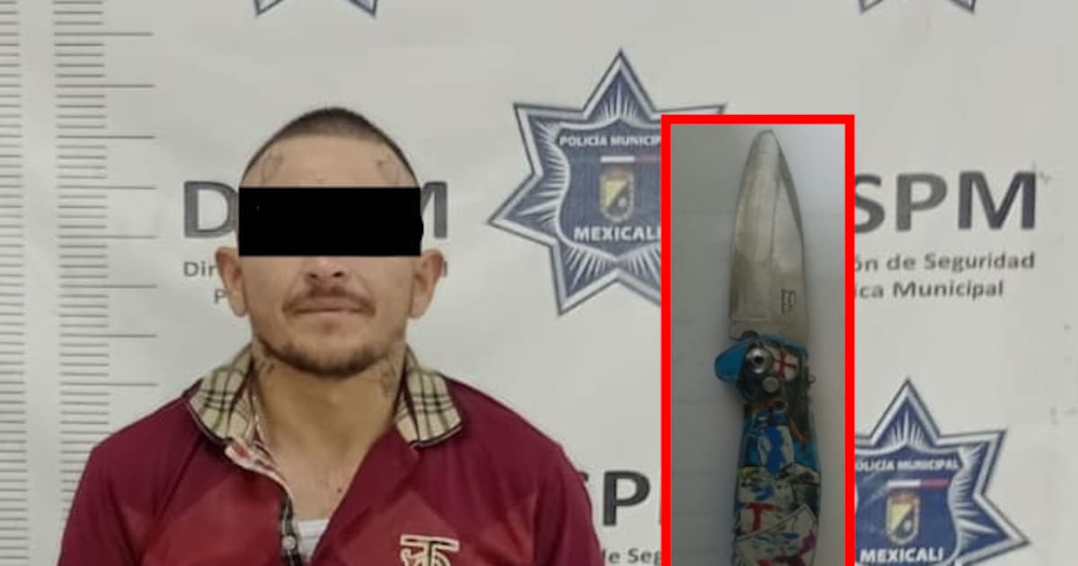 Cae sujeto con navaja en Portales 3