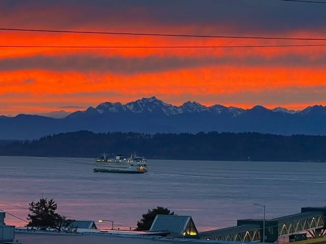 Sunset after a cloudy day