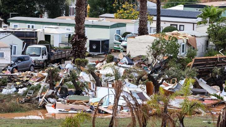 La borrasca Claudia deja cuatro españoles heridos a su paso por el sur de Portugal