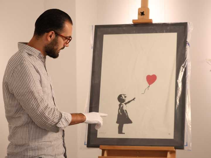 Man jailed for ‘smash and grab’ theft of Banksy’s Girl with Balloon print