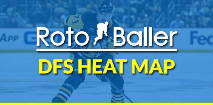 NHL DFS Picks and Heat Map (Premium Content)