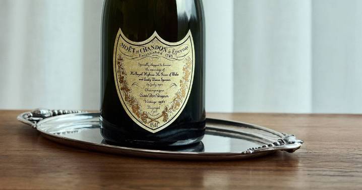 Bottle of Dom Pérignon Champagne from Charles and Diana's wedding could be yours