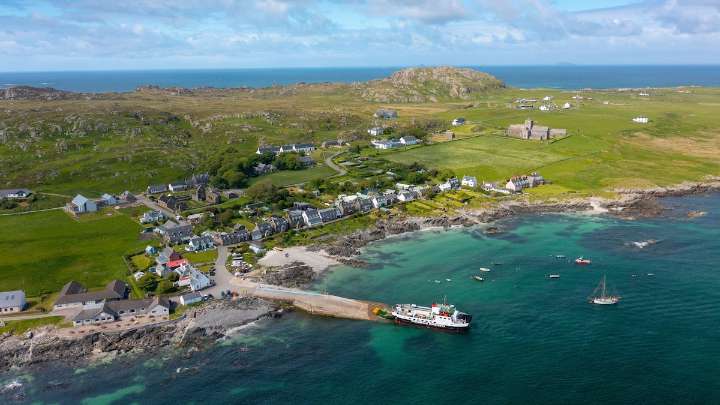 For a spiritual pilgrimage, head to this tiny Scottish isle