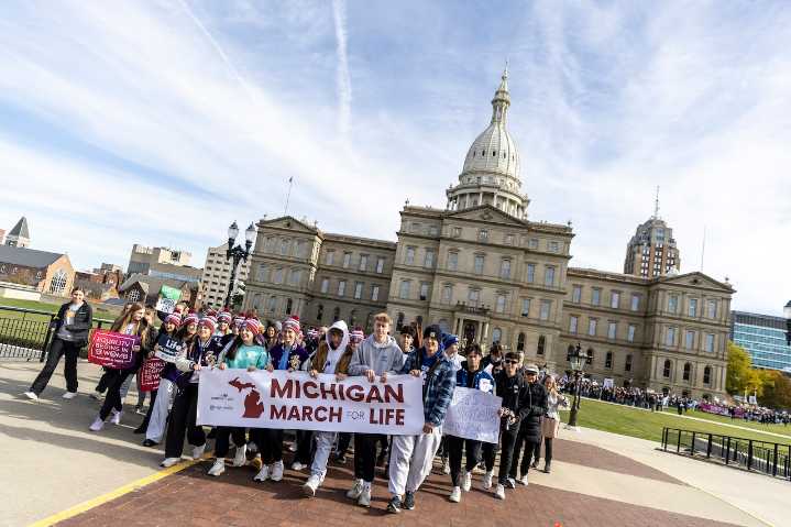Pro-life march stretches nearly mile long as Michigan rally focuses on abortion alternatives
