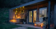 Luxury dog-friendly forest cabin 40 mins from Bristol is perfect place for Autumn escape