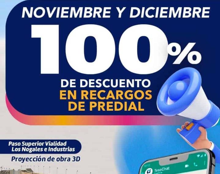 Paga tu Predial en el TesoChat desde tu WhatsApp, aprovecha descuento del 100% en los recargos