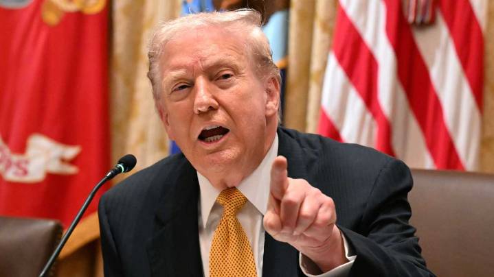 Trump snaps at reporter over Epstein files question: 'Quiet, piggy'