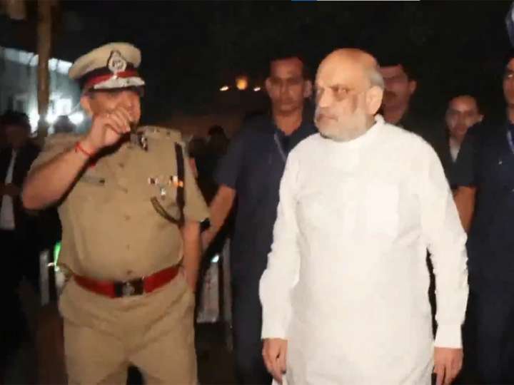 Amit Shah visits Red Fort Metro Station blast site