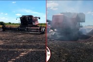 Dos cosechadoras se incendiaron mientras trabajaban en distintos campos de Entre Ríos