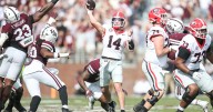 Gunner Stockton throws for three touchdowns as No. 5 Georgia beats Mississippi State 41