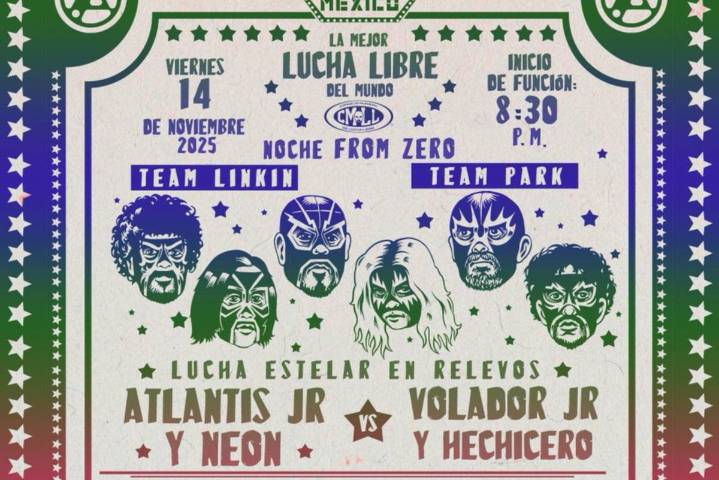 Linkin Park y el CMLL presentan ‘Noche From Zero’, una función especial de lucha libre en la Arena México