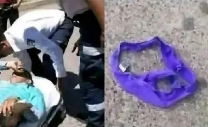 Jujuy: un motociclista perdió el control de la moto y cayó al ser golpeado por una bombacha que voló por el fuerte viento