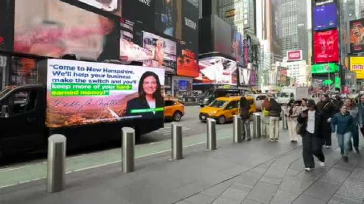 NH Gov. Kelly Ayotte targets Mamdani with NYC billboard truck