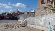 Parte de una torre medieval en el centro de Roma se derrumba durante su restauración