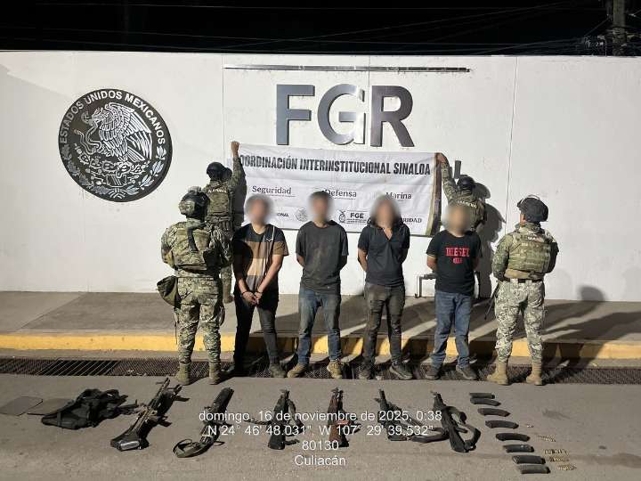 Marina detiene a siete tras enfrentamiento de los 'Mayos' y 'Chapos' en Sinaloa