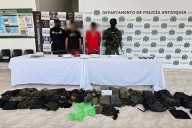 Capturan de dos presuntos integrantes de un grupo armado