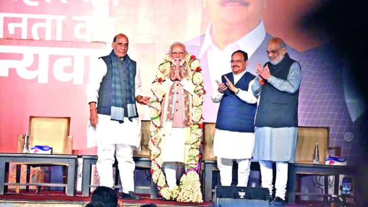 NDA destroyed ‘communal MY formula’ of ‘jungle raj people’: Modi