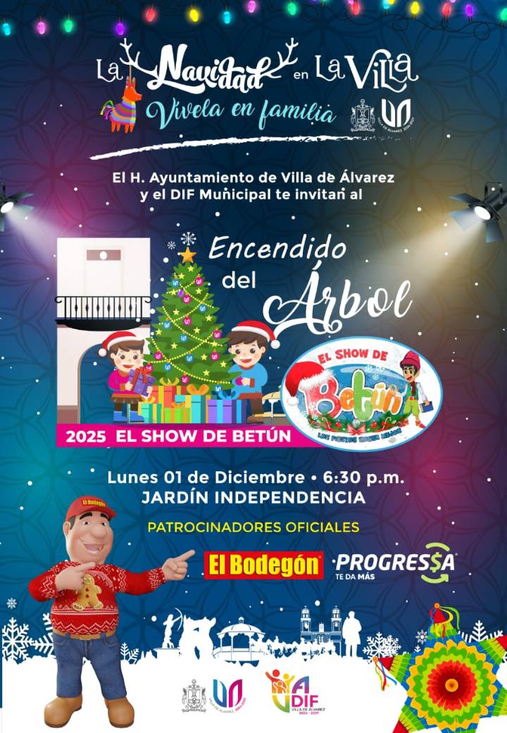 Invita Tey Gutiérrez al Festival del Encendido del Árbol Navideño