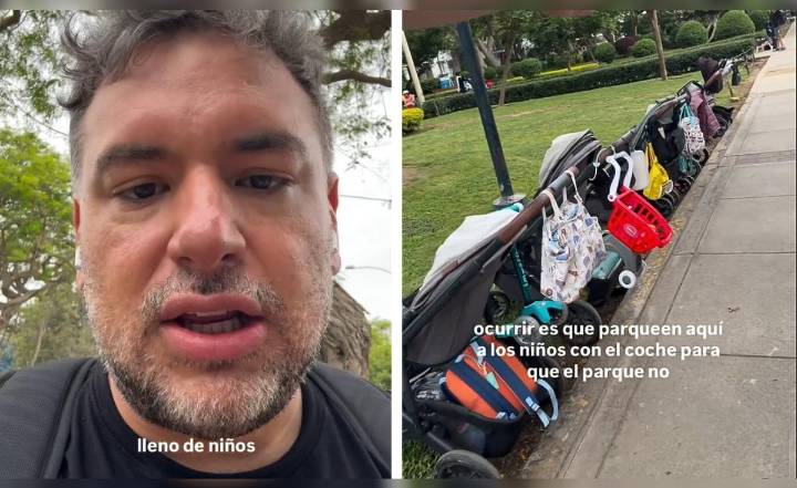 Javier Masías genera polémica por quejarse de niños jugando en el parque y usuarios le responden: "Para eso son los espacios públicos"