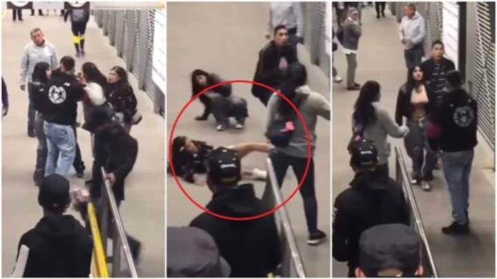 Vigilante y usuario protagonizan brutal pelea en TransMilenio