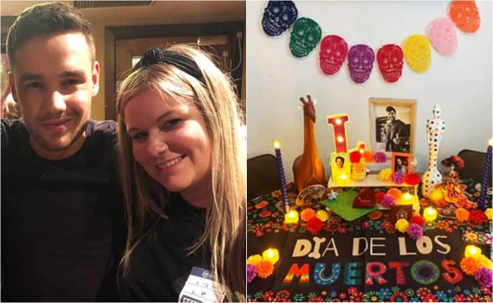 Hermana de Liam Payne pone altar de muertos en honor al cantante
